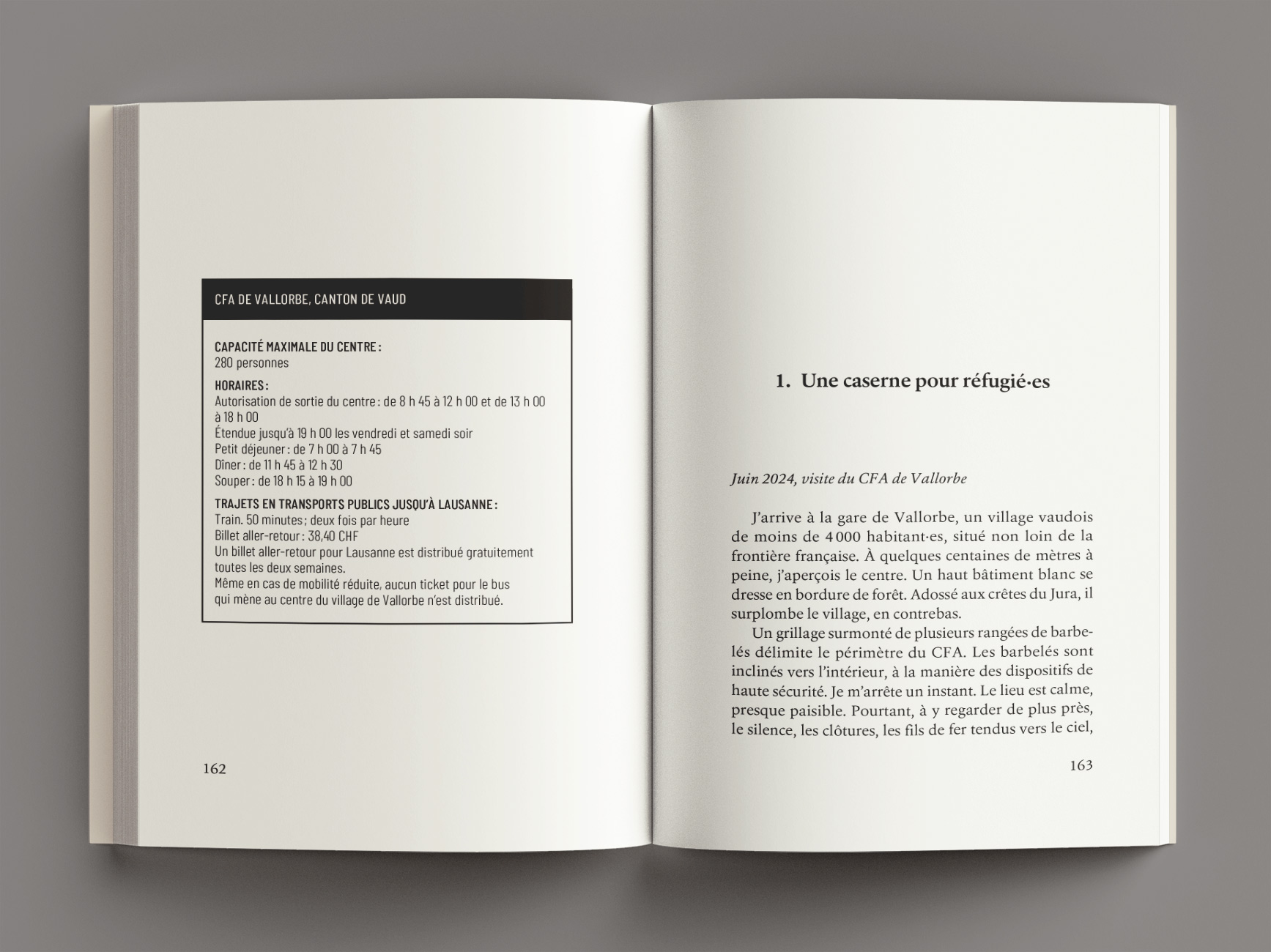 <i>Les centres fédéraux d’asile</i>, Megane Lederrey, 2026, p. 162-163