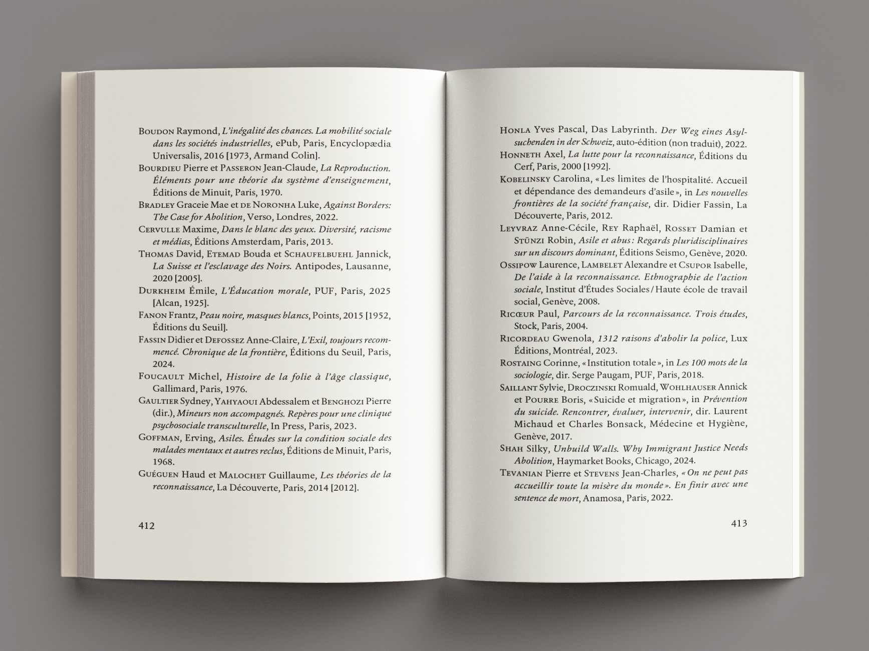 <i>Les centres fédéraux d’asile</i>, Megane Lederrey, 2026, p. 412-413