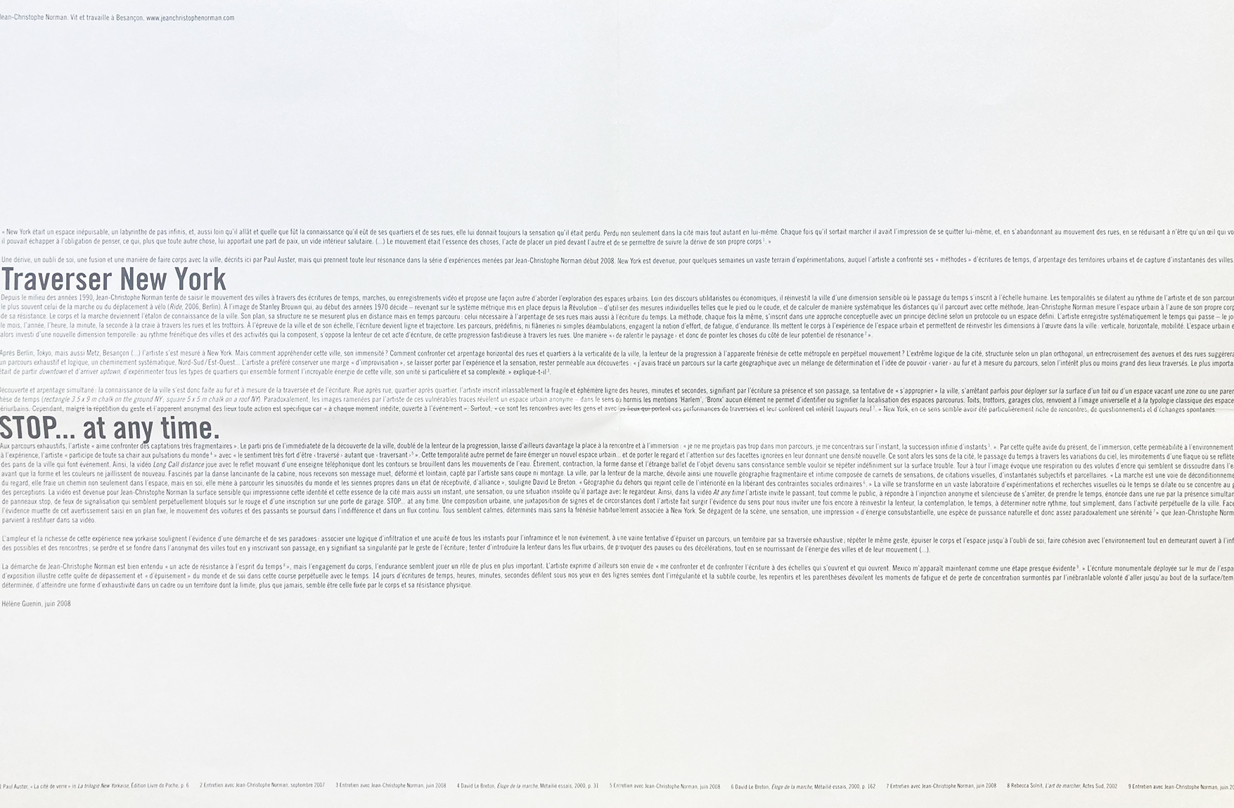 Dpliant J.-C. Norman, verso