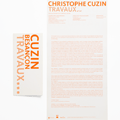 Carton-dépliant et flyer exposition C. Cuzin