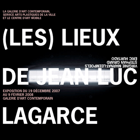 Affiche exposition Les lieux de jean-Luc Lagarce