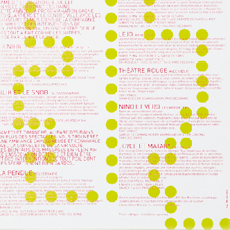 Programme du festival 2007, verso