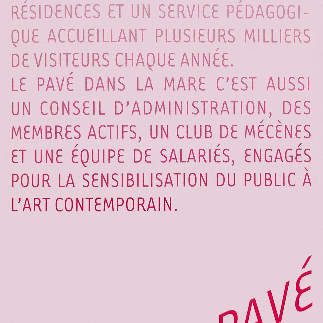 Plaquette de promotion, couverture